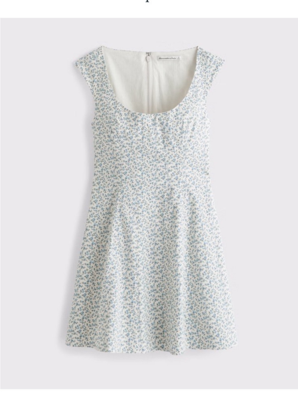 Abercrombie Cream Floral Cap Sleeve Mini Dress